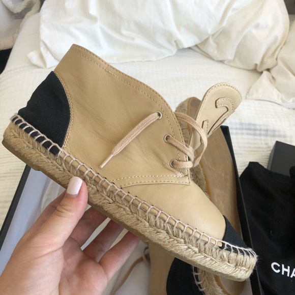Chanel Ankle High Espadrilles Shoes 37 - Picture 13 of 16